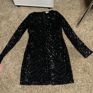 Black sequins homecoming/party dress